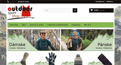 Desktop Screenshot of outdoorsportshop.sk